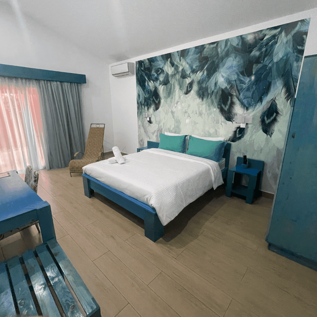 Chambre Plume Turquoise