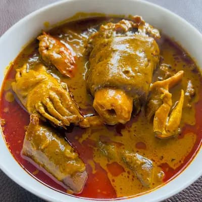 Placali et Sauce Graine / 2 kploh + 1 crabe + 1 patte de boeuf